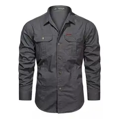 GIOIO - Camisa Casual Cómoda De Trabajo Al Aire Libre Para Hombre