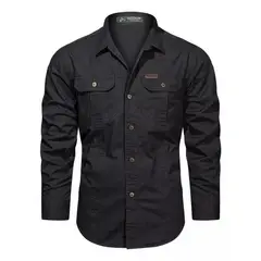 GIOIO - Camisa Casual Cómoda De Trabajo Al Aire Libre Para Hombre