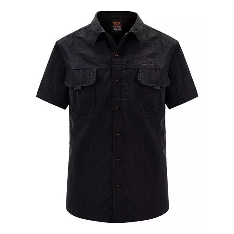 Camisa Manga Corta De Trabajo De Secado Rápido Para Hombre