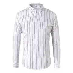 GIOIO - Camisa Manga Larga Raya Hombre Slim Fit Caballero