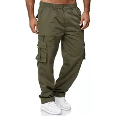 GIOIO - Pantalones Cargo Para Hombre Casual Varios Bolsillos Jogger