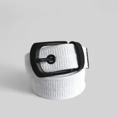 GENERICO - CORREA BLANCA CON HEBILLA PUENTE