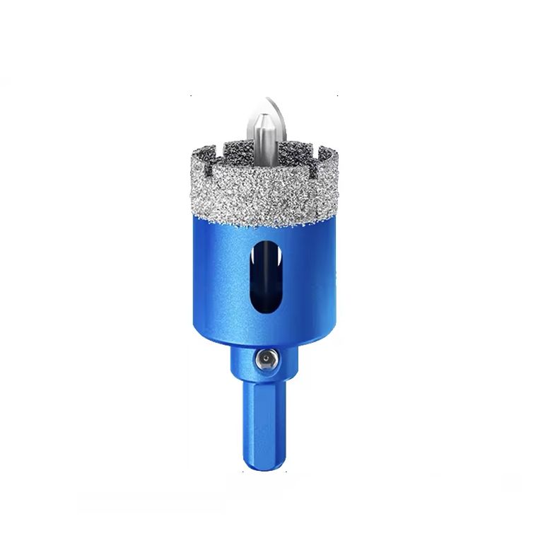 Broca Diamantada 30mm Con Guía Para Tubo Agua 1 / 2