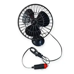 GENERICO - Ventilador Para Auto 4 pulgadas 12V con Chupón
