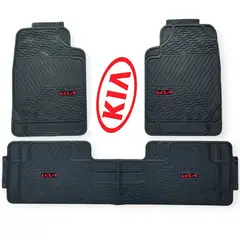 GENERICO - Piso De Jebe PVC Universal 3 Piezas Auto Camioneta Kia