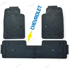 GENERICO - Piso De Jebe PVC Universal 3 Piezas Auto Camioneta Chevrolet