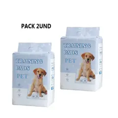 GENERICO - KIT 2 Pañales para piso mascotas talla M Absorbente 45x60