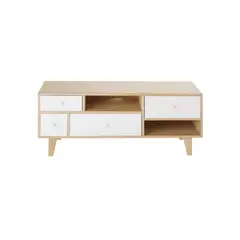 R&R MUEBLES - Mueble para TV Vintage Alaha 4 Cajones