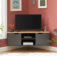 R&R MUEBLES - Mueble para TV Esquinero Maison NegroDuna