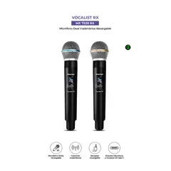 MAXTRON - Micrófono Vocalist RX MX7238RX Wireless Karaoke Pack x2