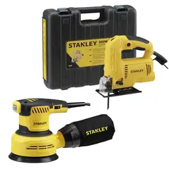 STANLEY - Sierra Caladora 600W + Lijadora Excéntrica 5 300W SJ60K-K20