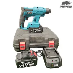 GN - MINI TALADRO PERCUTOR PORTATIL MULTIUSO INALÁMBRICO 21V / 2 BATRIAS