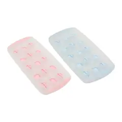 INSPIRA - Pack de 2 Moldes Bandeja para Hielo de Silicona forma de Cactus y Piña