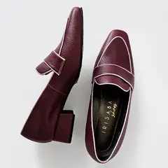 IRISABA - MOCASINES DE CUERO PARA MUJER THAIS VINO