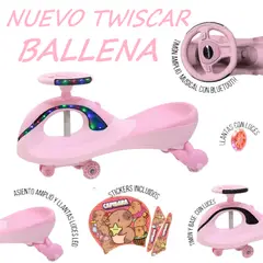 GENERICO - Nuevo Twiscar Musical y Luces Bluetooth Ballena -Capibara