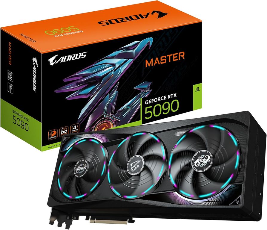 Tarjeta de video AORUS GeForce RTX 5090 MASTER 32G GDDR7