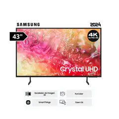 SAMSUNG - Televisor LED 43 Crystal UHD 4K 43DU7000 (2024)