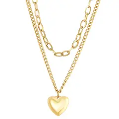 GENERICO - Collar Doble Heart Waterproof Dmerys