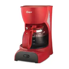 OSTER - Cafetera Eléctrica BVSTDCDR5R de 4 Tazas - Rojo