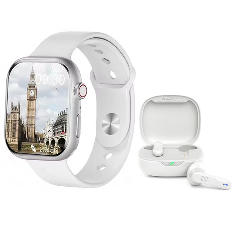Audifonos Wave 300 Vibe Blanco y Toumi S10 Pro w Reloj inteligente