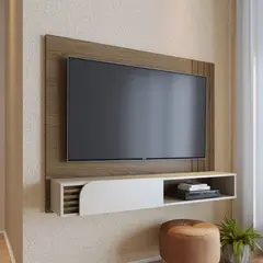 PAZART MUEBLES - CENTRO DE ENTRETENIMIENTO PANEL OSAKA DELUXE 16 ALMENDRA 60