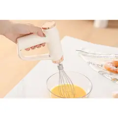 GENERICO - Batidora de mano inalámbrica recargable 3 velocidades - Rosado