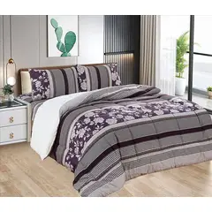 CASATEX - Edredón con Sherpa Premium 2 plazas + Juego de sábanas 100% Algodón