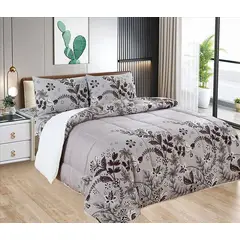 CASATEX - Edredón con Sherpa Premium 2 plazas + Juego de sábanas 100% Algodón