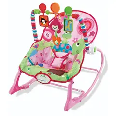 PIUBELLO - MECEDORA MUSICAL PINK METAL