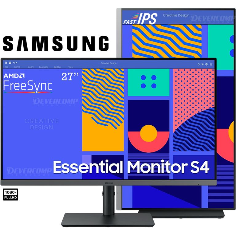 Monitor Essential S4 LS27C432GANXZA 27 IPS Full HD 100Hz Pivot