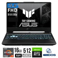 ASUS - Laptop TUF A15 FA506NFR-HN014, 15,6 FHD, R7-7435HS, RAM 16GB, SSD 512GB, RTX2050 4GB, Free Dos