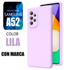 SAMSUNG - Silicone Case Para A52 Lila Con Marca