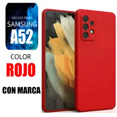 SAMSUNG - Silicone Case Para A52 Rojo Marca