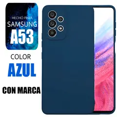 SAMSUNG - Silicone Case Para A53 Azul Con Marca