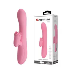 PRETTY LOVE - Vibrador Rabbit Sexual Femenino Gina Dual Rota Vibra y Recargable
