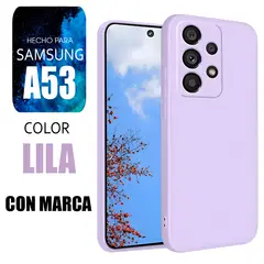 SAMSUNG - Silicone Case Para A53 Lila Con Marca