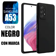 SAMSUNG - Silicone Case Para A53 Negro Con Marca