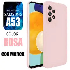 SAMSUNG - Silicone Case Para A53 Rosa Con Marca