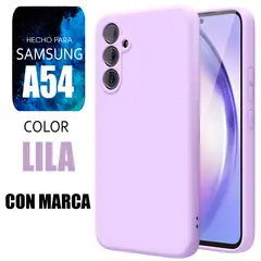 SAMSUNG - Silicone Case Para A54 Lila Con Marca