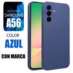 SAMSUNG - Silicone Case Para A56 Azul Con Marca