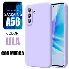 SAMSUNG - Silicone Case Para A56 Lila Con Marca