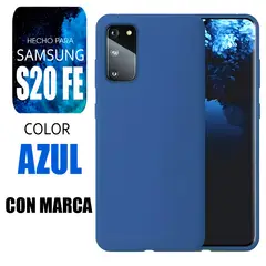 SAMSUNG - Silicone Case Para S20 FE Azul Con Marca