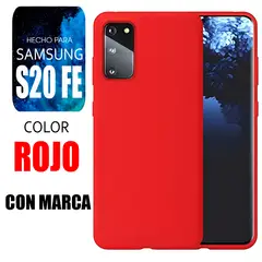 SAMSUNG - Silicone Case Para S20 FE Rojo Con Marca