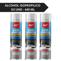 3BSI - ALCOHOL ISOPROPILICO AL 99.9% SPRAY 440 ML X3 UND