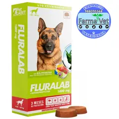 GENERICO - FLURALAB 20 a 40KG (3 MESES) Antipulga con hepatoprotector