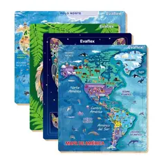 EVAFLEX - ROMPECABEZA X 100 PCS SURTIDOS