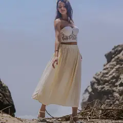 DOLCATTA - Falda Maia - Ivory Color -