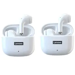LENOVO - Set 2 De Audífonos LP40 Pro Bluetooth 5.1-Blanco