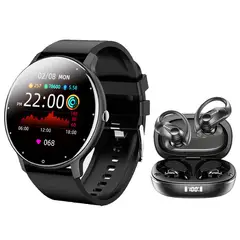 LENOVO - LP75 De Audífonos tws-Negro y Toumi Fit 2-P Reloj inteligente