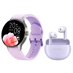 HONOR - Audífonos X7 Tws-Morado y Reloj Inteligente Toumi Y80-M